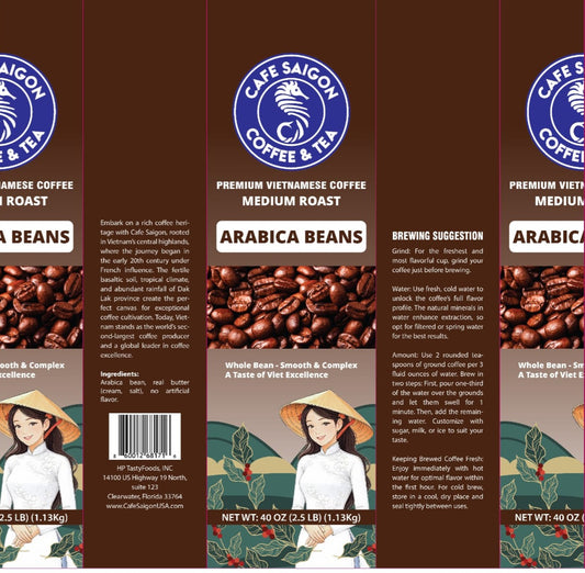 Premium Vietnamese Arabica Coffee Darkroost Grounded